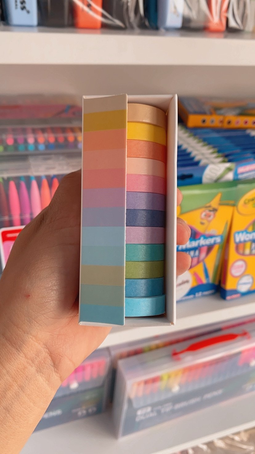 Washi Tape Pastel Delgada – Mega Color